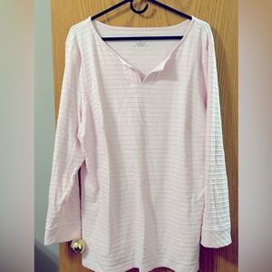 J.Jill Pink Long Sleeve T-Shirt